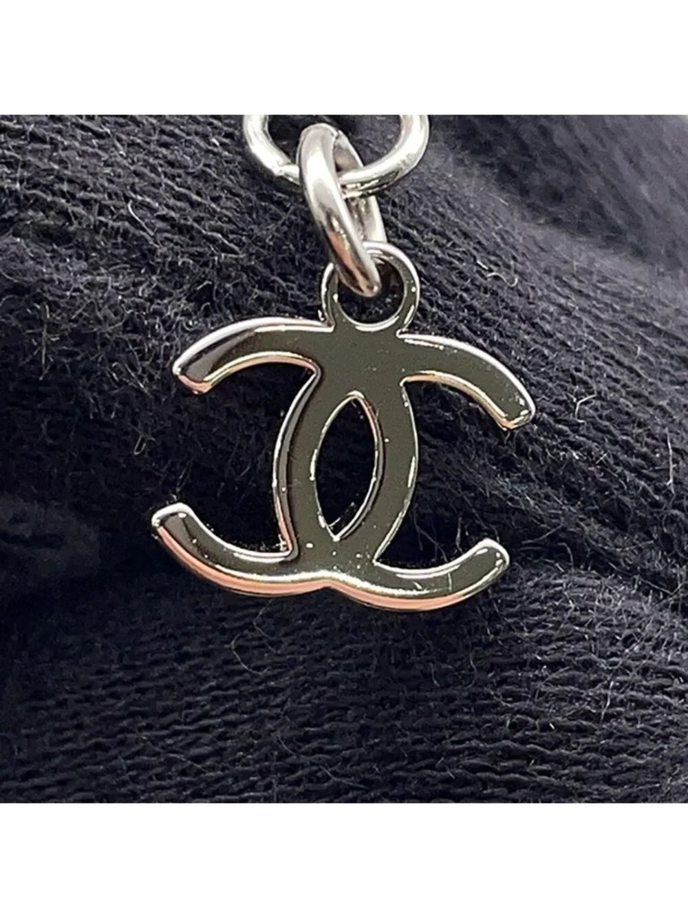 Chanel Necklace Faux Pearl CC Logo